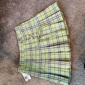 Forever 21 plaid green skirt